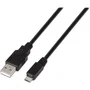 Aisens Cable USB 2.0 Tipo A a Micro USB B Negro 0,8m
